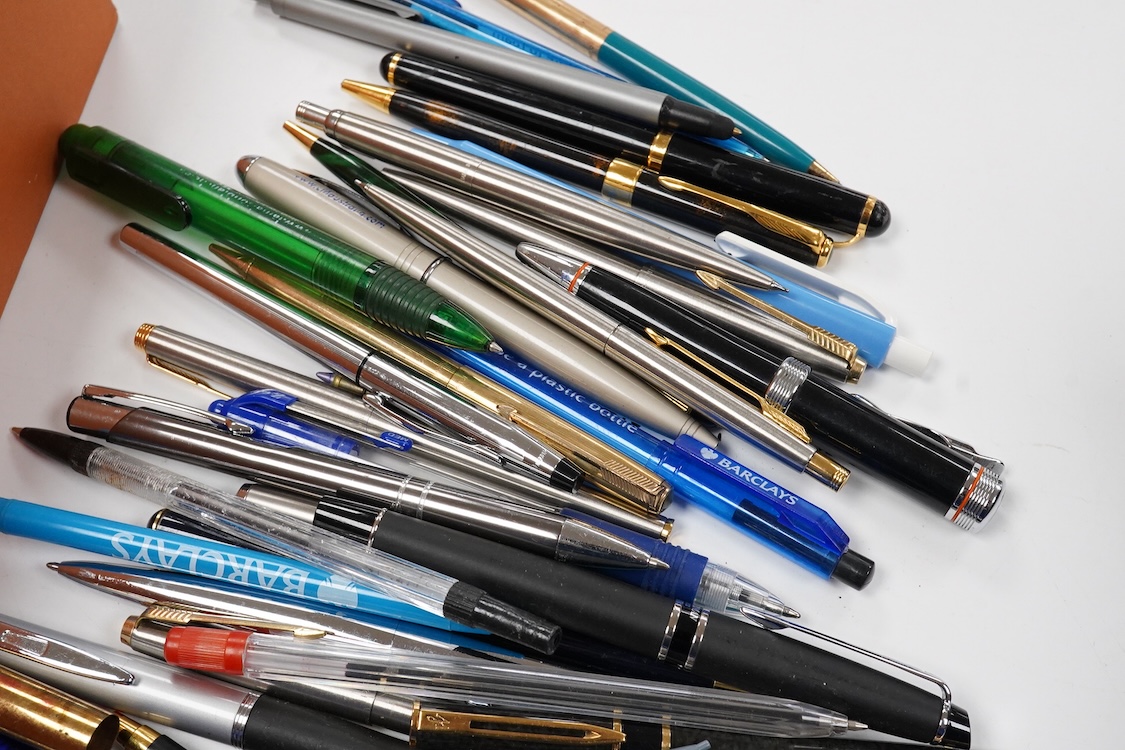 A collection of fountain pens and similar from various countries to include the UK and Germany